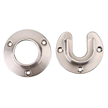 Closet-Pro 1-5/16 In. Pole Sockets - Brushed Nickel