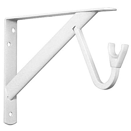 Closet-Pro Heavy Duty Shelf & Rod Bracket - White