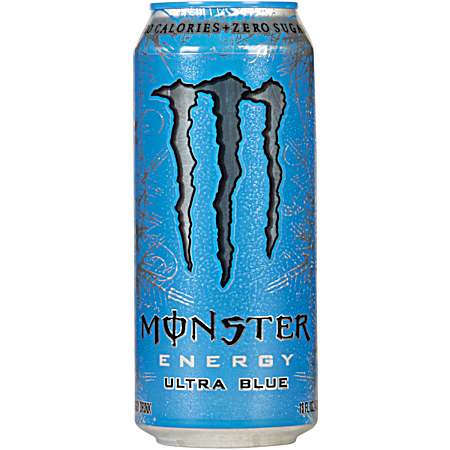 Monster Ultra Blue 16 oz Zero-Sugar Energy Drink