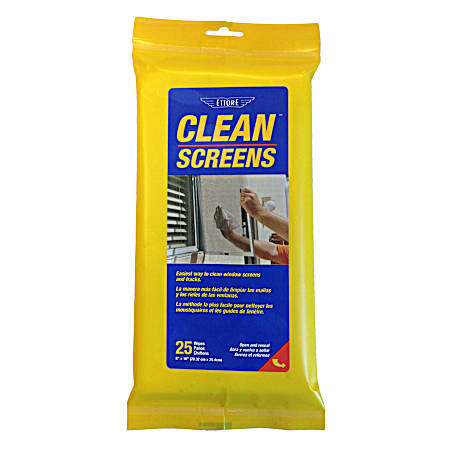Clean Screens Window Screen Cleaner - 25 pk