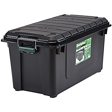 82 qt Black/Green Weathertight Storage Trunk Tote