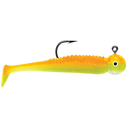 VMC BTJ Boot Tail Orange Chartreuse Glow Panfish Jig