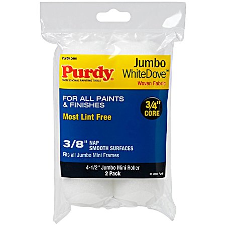 Jumbo WhiteDove 4.5 in Paint Roller Covers - 2 Pk