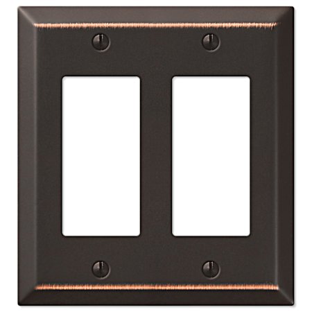 Century 2 Rocker Wall Plate - Aged Bronze Steel