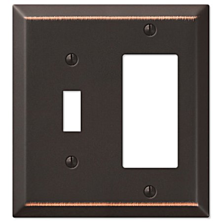 Century 1 Toggle/1 Rocker Wallplate - Aged Bronze