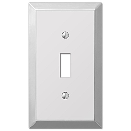 Century 1 Toggle Wallplate - Polished Chrome Steel