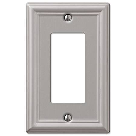 Chelsea 1 Rocker Wallplate - Brushed Nickel Steel