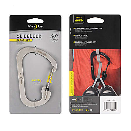 SlideLock Carabiner - Stainless
