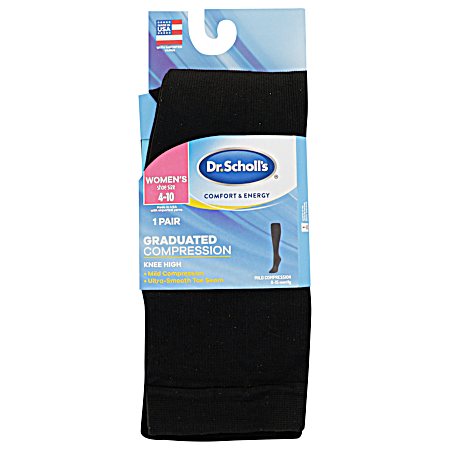 Women's Graduated Compression Microfiber Knee High Socks