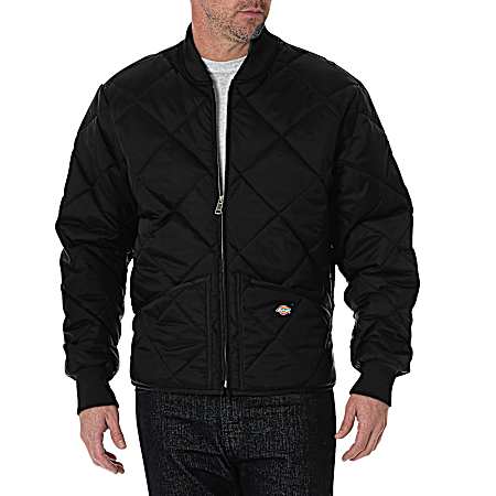 Men's Black Diamond Quilted Jacket