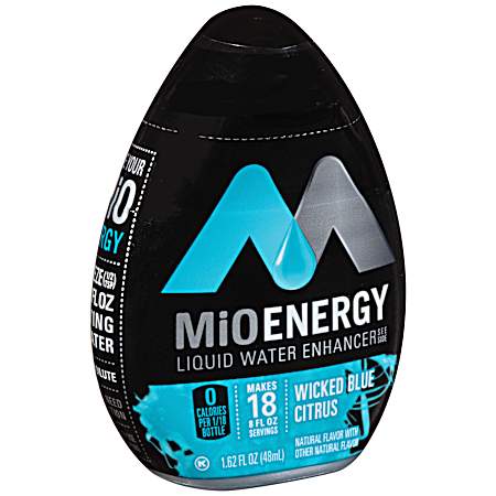 Energy 1.62 oz Wicked Blue Citrus Zero Calorie Liquid Water Enhancer
