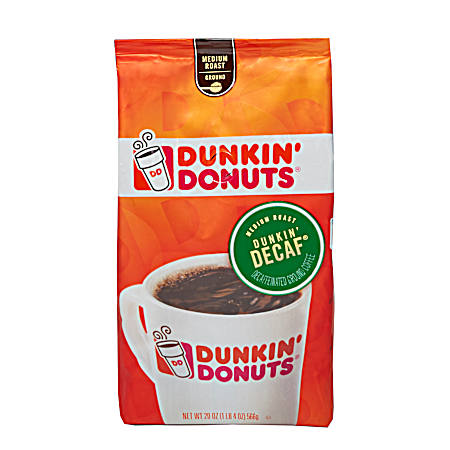 Dunkin’Decaf Medium Roast Ground Coffee