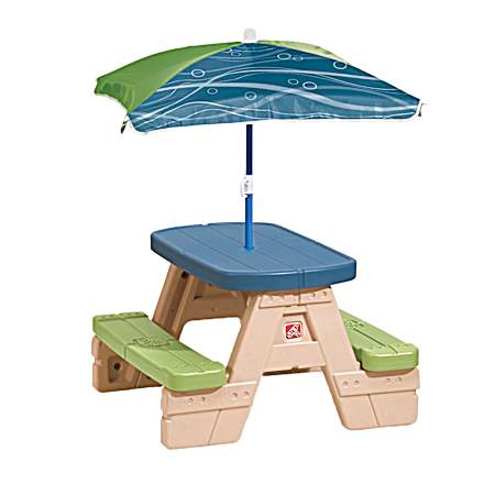 Sit & Play Picnic Table w/ Umbrella