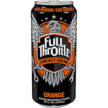 16 oz Full Flavor Orange Energy Drink