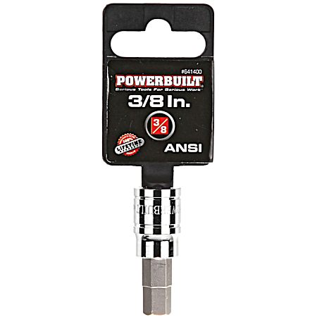 3/8 In. Drive SAE Hex Bit Socket