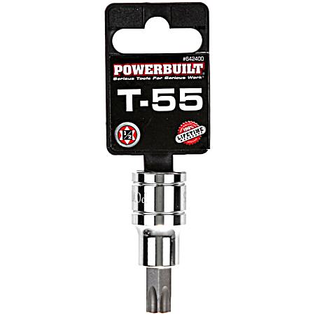 1/2 In. Drive T-55 Star Bit Socket
