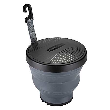 Black Micro Mobile Trash Bin