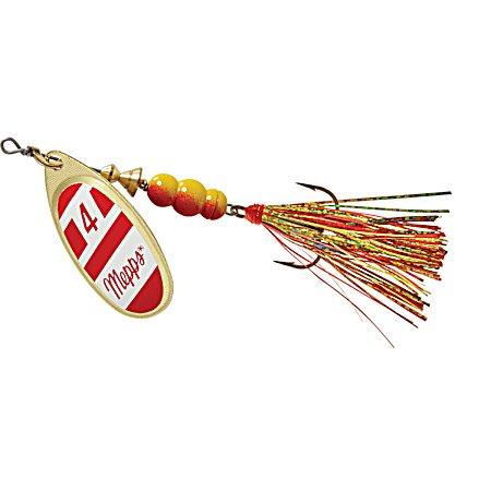 Aglia Flashabou Red/White/Red/Gold Spinner