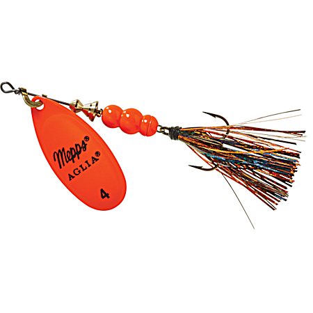 Aglia Flashabou Hot Orange/Black Orange Spinner