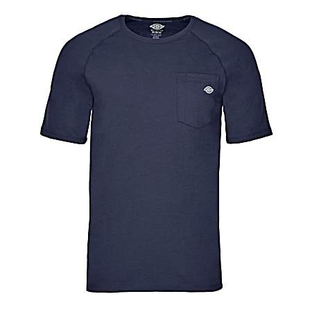Men's Navy Short Sleeve Performance Cooling shirt