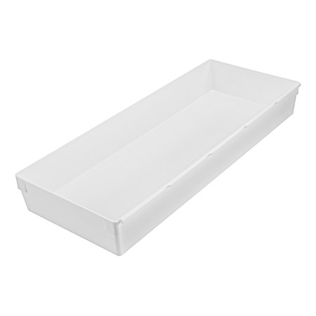 White Drawer Organizer Bin - 15x6