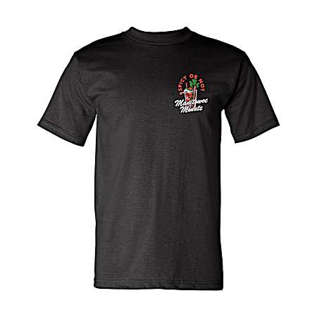 Men's Black Bloody Mary Graphic Short Sleeve Shirt