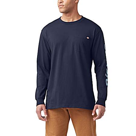 Men's Relaxed Fit Sleeve Logo Graphic Tee