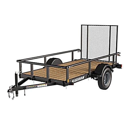 5 ft x 10 ft Utility Trailer w/ Fold Down Rails