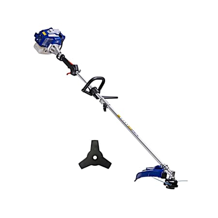 Power Gas 26cc 2-Cycle String Trimmer and Brush Cutter Blade 50:1