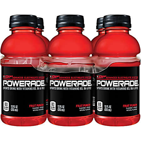 ION4 12 oz Fruit Punch Sports Drink - 6 pk