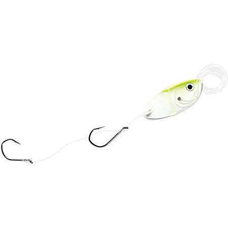 Chartreuse Glow Cut Bait Head w/Rigging