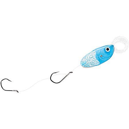 Fish Candy UV Blue Cut Bait Head w/Rigging