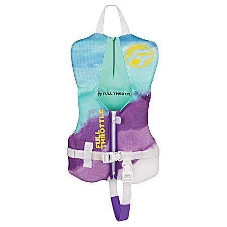 Infant Aqua Hinged Rapid-Dry Flex-Back Vest
