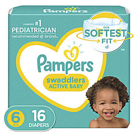 Swaddlers Jumbo Pack Size 6 Diapers - 16 Ct