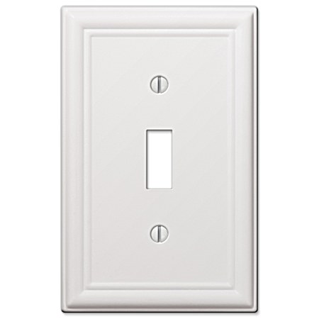 Chelsea White Steel - 1 Toggle Switchplate