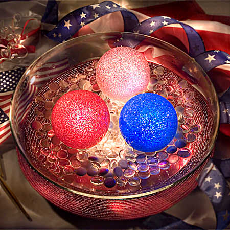 3 in LED Light-Up Floating Glitter Globe