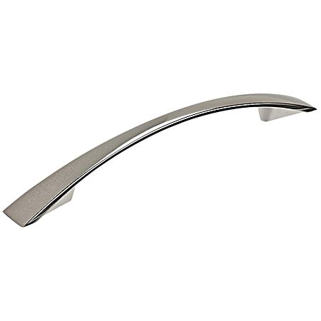 5-1/32 in Polished Nickel Contemporary Metal Pull
