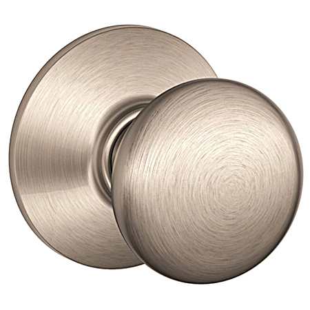 Plymouth F10 Satin Nickel Round Full Ball Door Knob Lockset