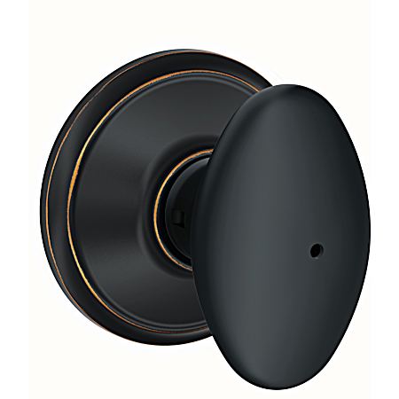 Siena F40 Aged Bronze 6-Way Egg Door Knob Lockset