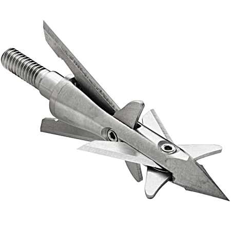 Titanium X 100 Grain Silver Mechanical Crossbow Broadhead - 3 Pk