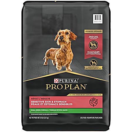 Pro Plan Specialized Adult Small Breed Sensitive Skin & Stomach Salmon & Rice Formula Dry Dog Food