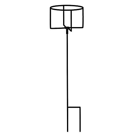 12 in x 1.75 in Matte Black Standing Plant Stand