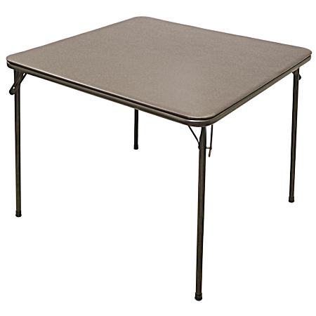 34 in Tan Vinyl Pad Card Table