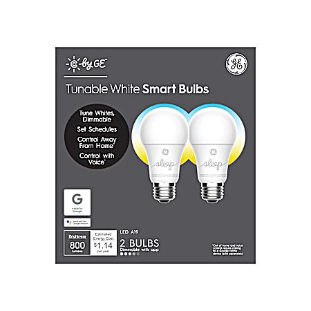 C Sleep Tunable White LED A19 Gen 2 Bulbs - 2 Pk