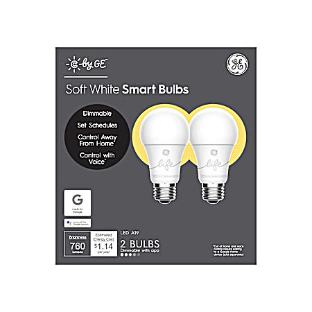 C Life Soft White LED A19 Gen 2 Bulbs - 2 Pk