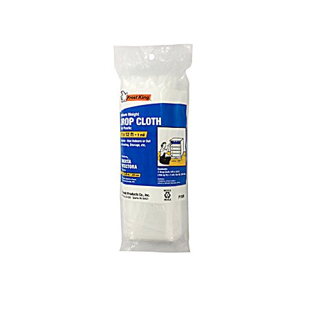 9 ft x 12 ft 1mil Polyethylene Drop Cloth