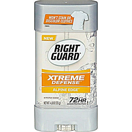 4 oz XTREME Defense Alpine Edge Antiperspirant Deodorant Gel