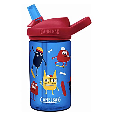 14 oz Eddy+ Kids Skate Monsters Water Bottle