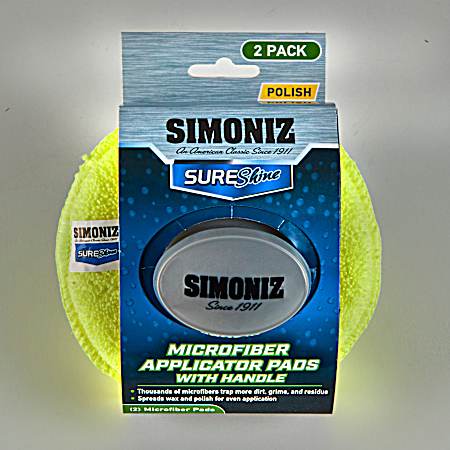 SureShine Microfiber Applicator Pads w/ Handle - 2 Pk