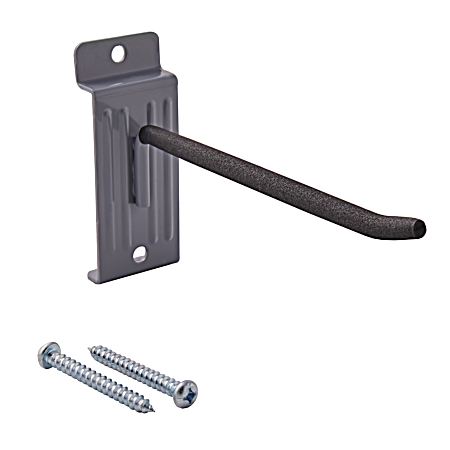 6 in Gray/Black Duramount Steel Hook